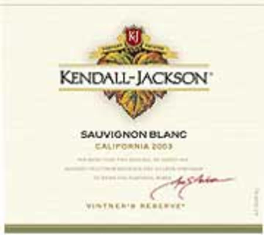 Kendall-Jackson Vintner's Reserve Sauvignon Blanc 2003 Front Label