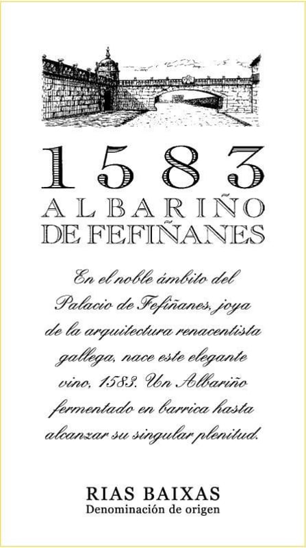 Palacio de Fefinanes 1583 Albarino de Fefinanes 2010 Front Label
