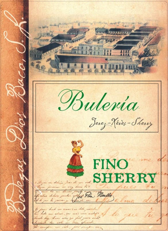 Bodegas Dios Baco Buleria Fino Sherry Front Label