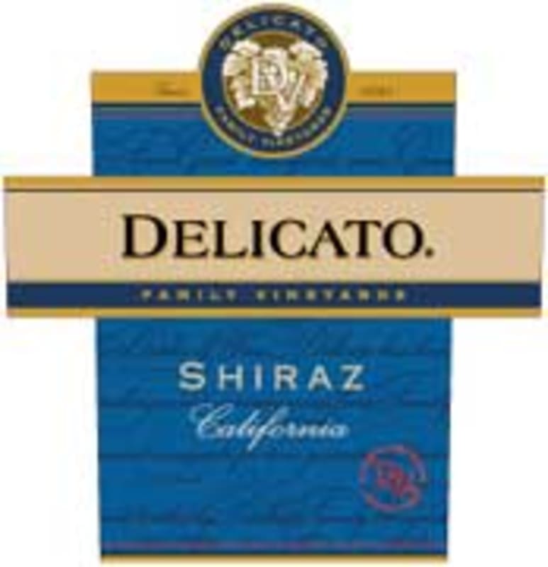 Delicato Shiraz 2003 Front Label