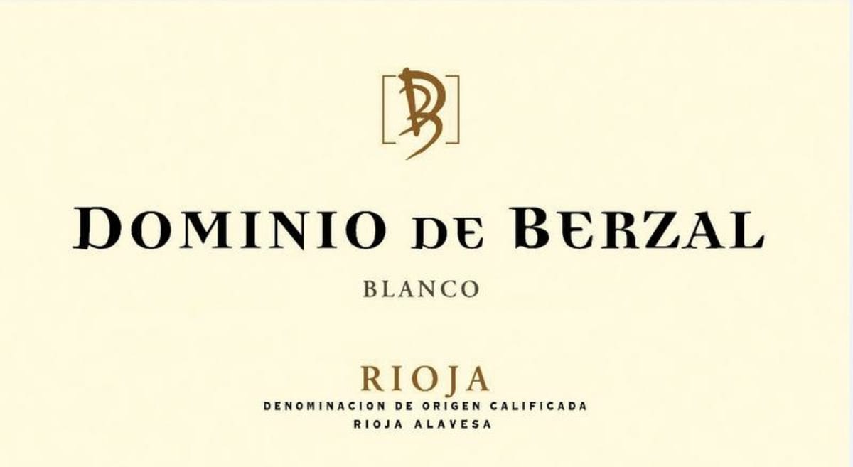 Dominio de Berzal Rioja Blanco 2016 Front Label