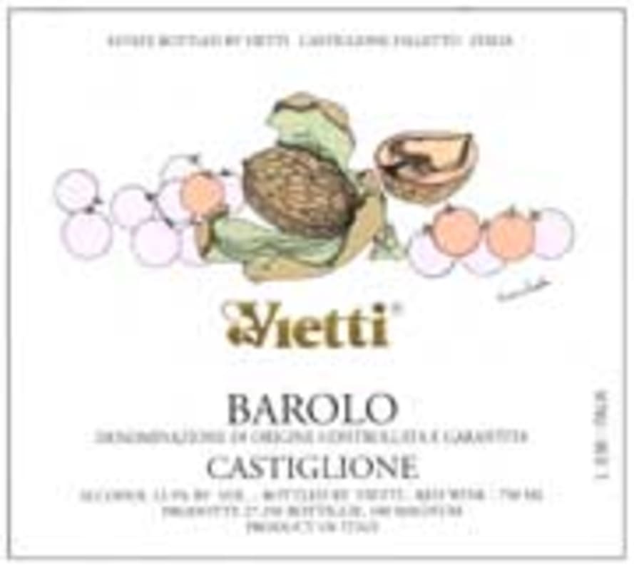 Vietti Barolo Castiglione 1999 Front Label