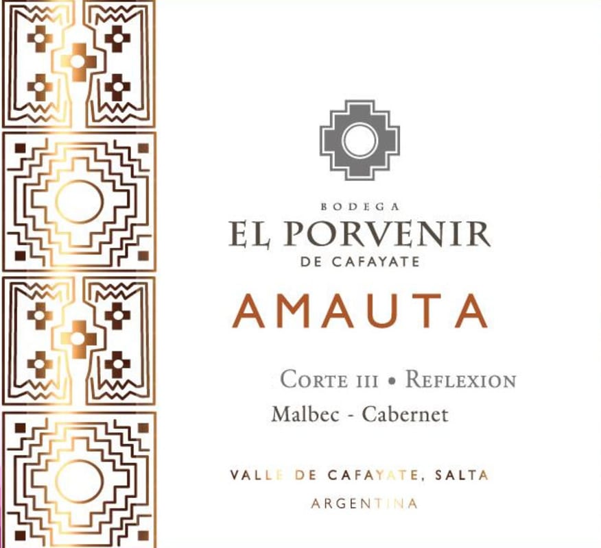 El Porvenir de Cafayate Amauta Corte III Reflexion 2014 Front Label