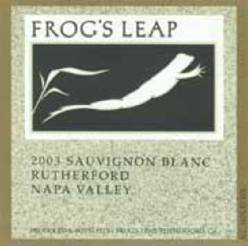 Frog's Leap Sauvignon Blanc 2003 Front Label