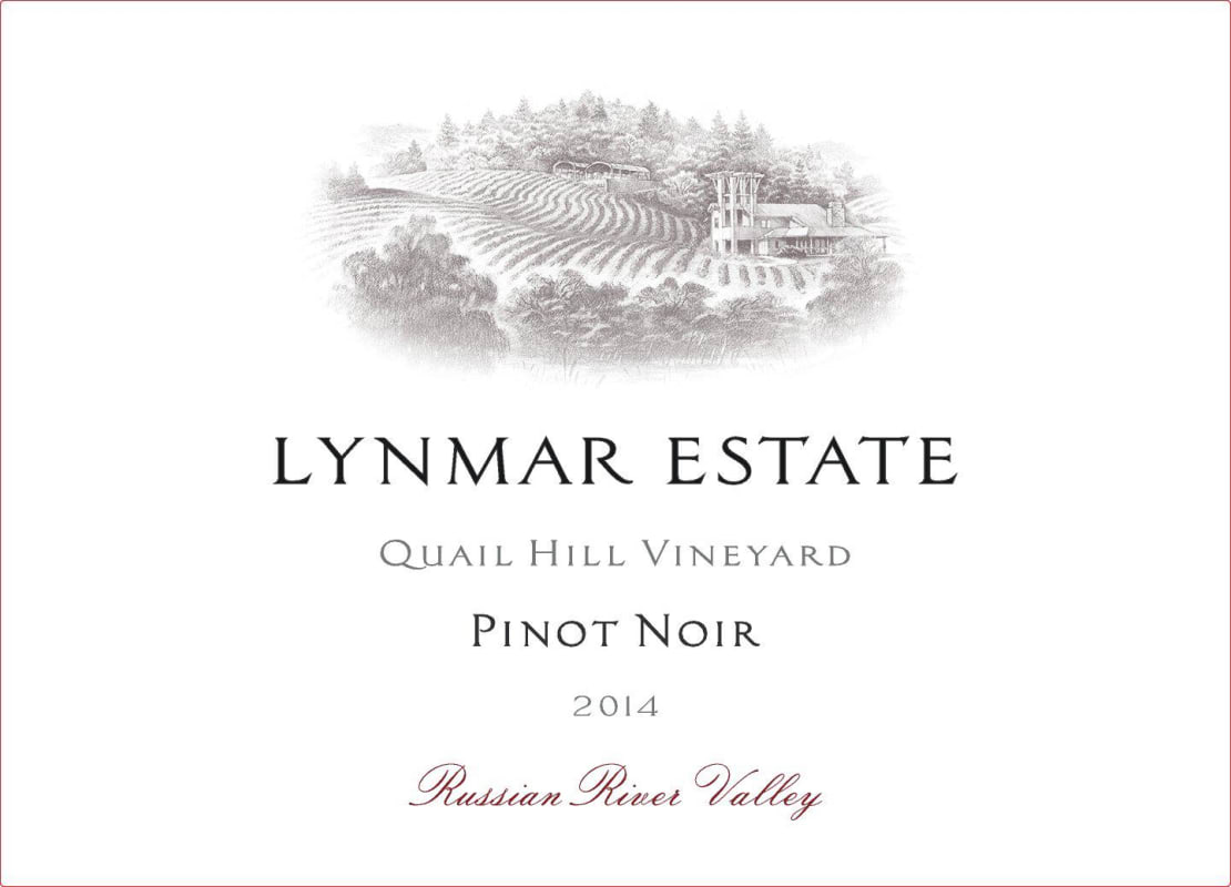 Lynmar Winery Quail Hill Vineyard Pinot Noir 2014 Front Label