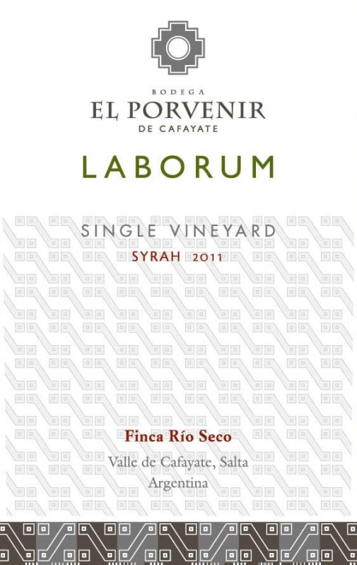 El Porvenir de Cafayate Laborum Single Vineyard Syrah 2011 Front Label