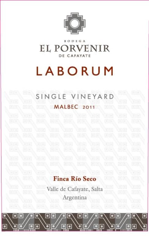 El Porvenir de Cafayate Laborum Malbec 2011 Front Label