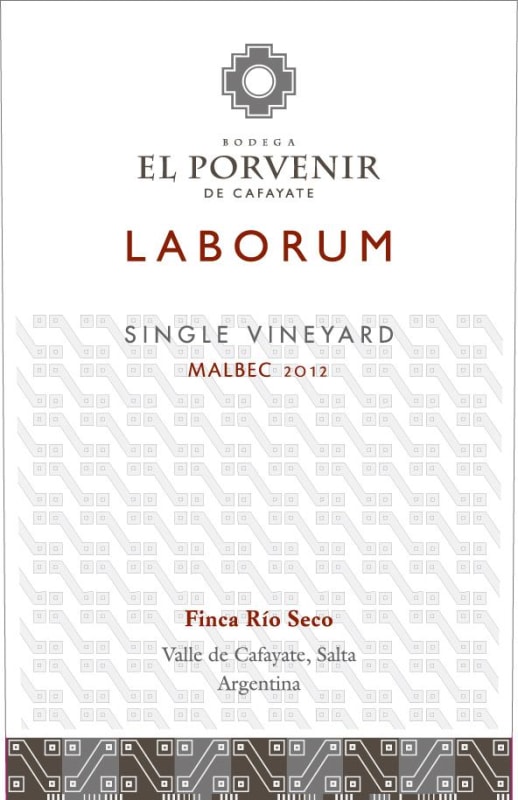El Porvenir de Cafayate Laborum Malbec 2012 Front Label