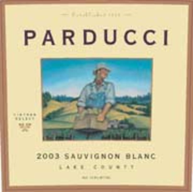Parducci Sauvignon Blanc 2003 Front Label