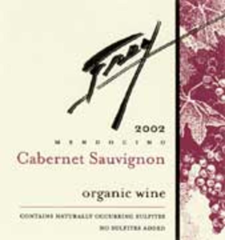 Frey NSA Organic Cabernet Sauvignon 2002 Front Label