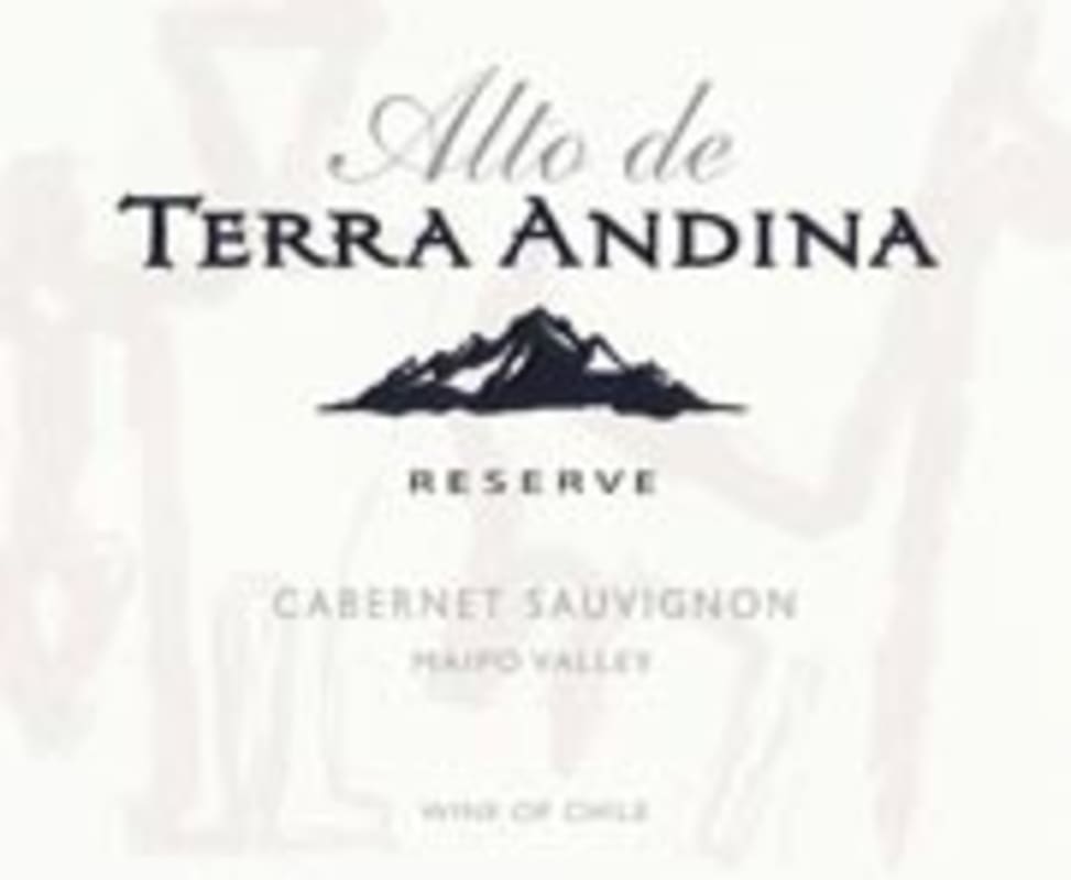 Terra Andina Alto Reserve Cabernet Sauvignon 2002 Front Label
