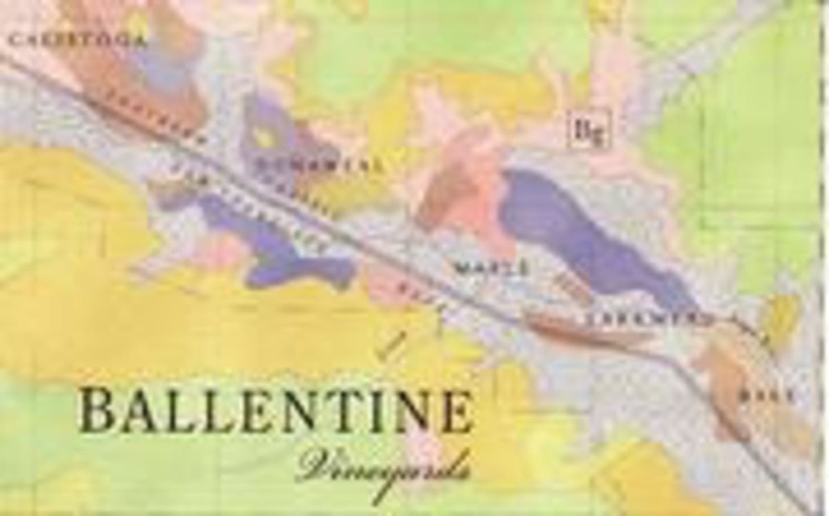 Ballentine BG Reserve Zinfandel 2000 Front Label