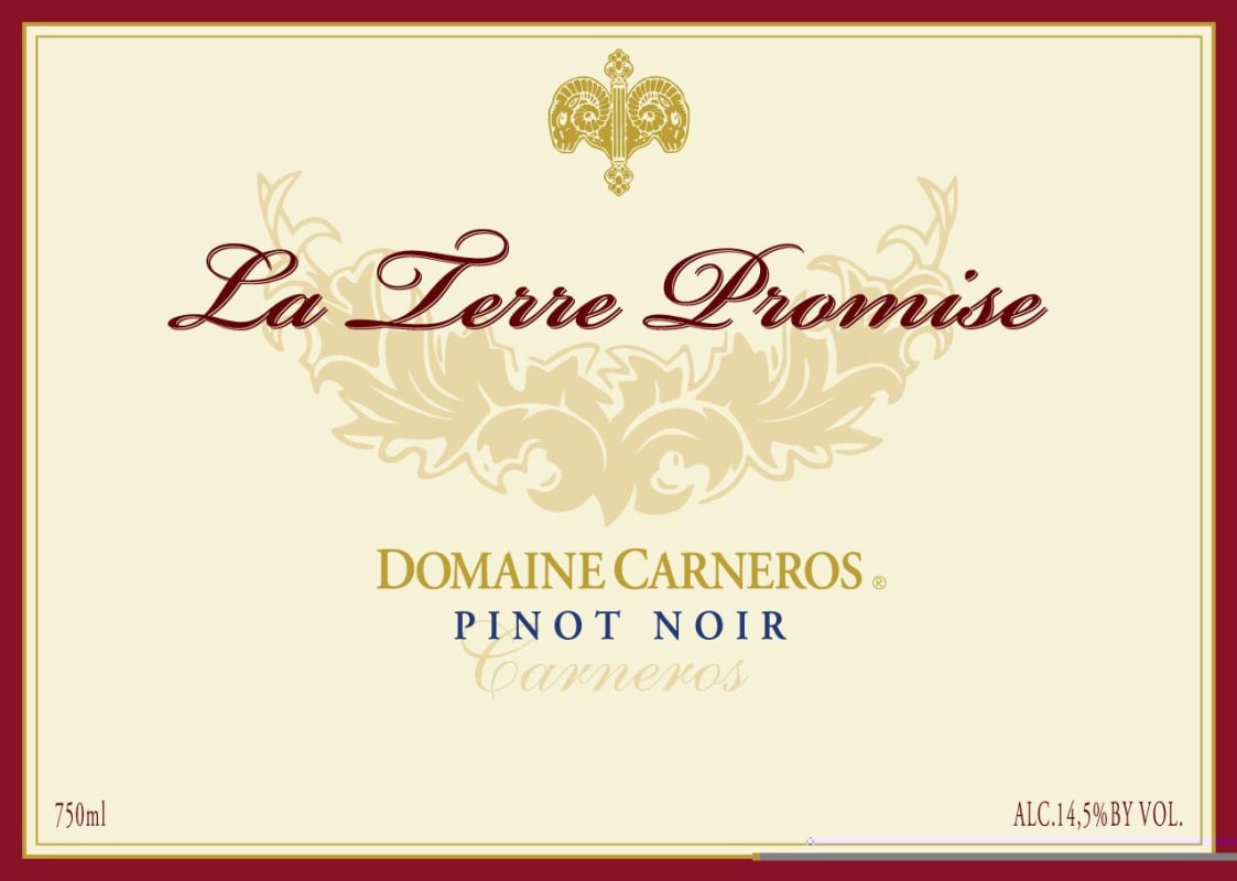 Domaine Carneros La Terre Promise Pinot Noir 2011 Front Label