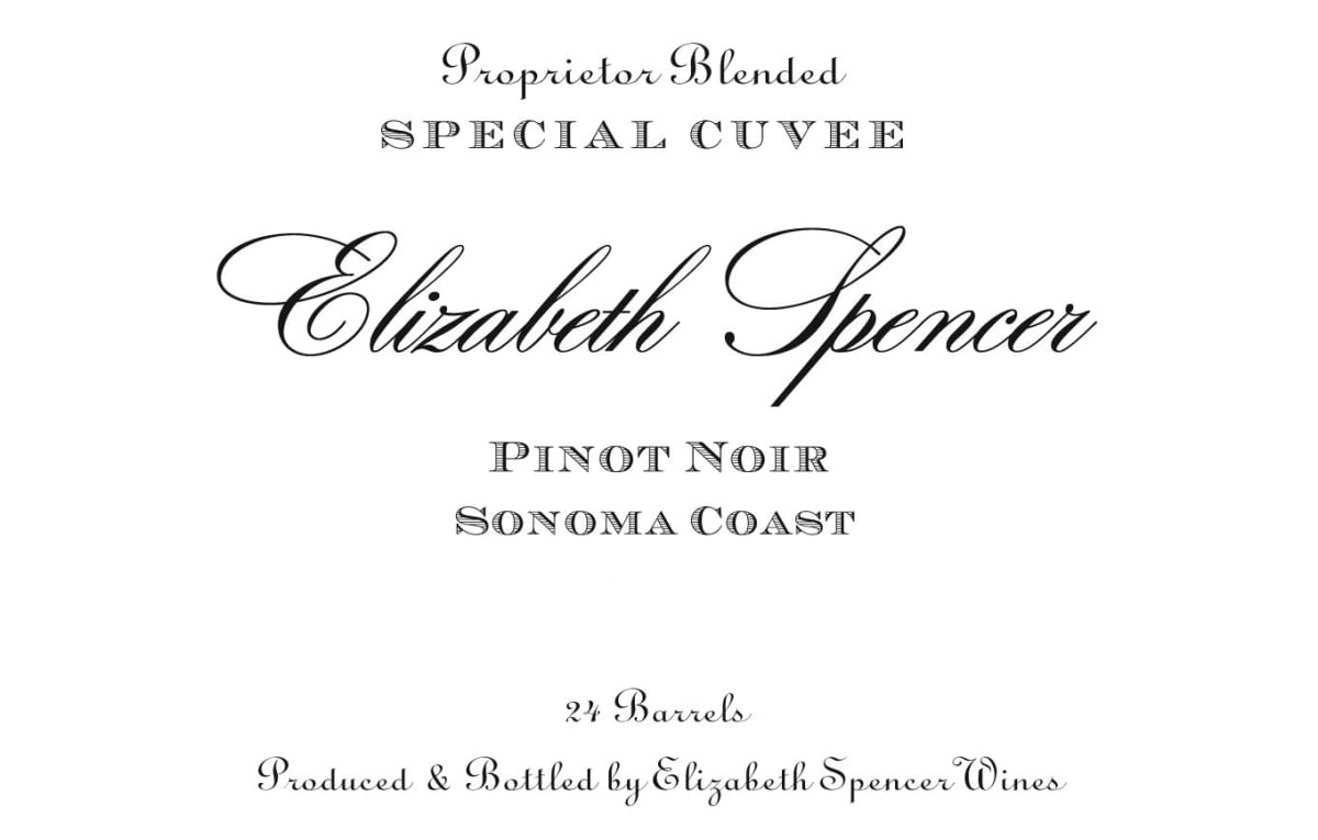 Elizabeth Spencer Special Cuvee Pinot Noir 2005 Front Label