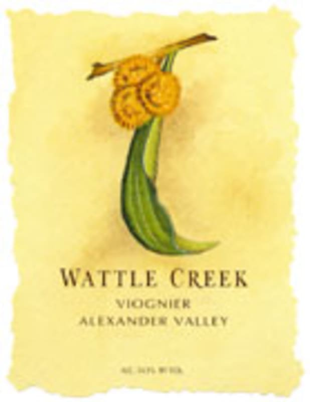 Wattle Creek Alexander Valley Viognier 2002 Front Label