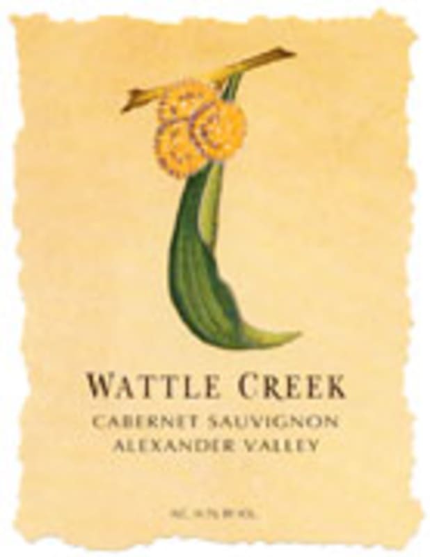 Wattle Creek Alexander Valley Cabernet Sauvignon 2000 Front Label