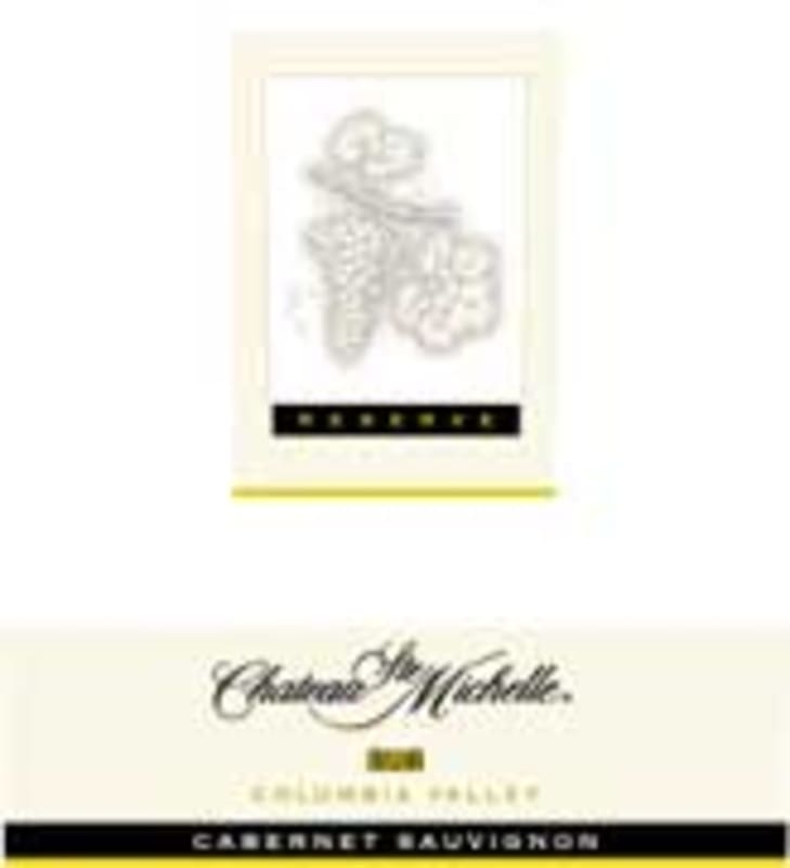 Chateau Ste. Michelle Reserve Cabernet Sauvignon 2001 Front Label