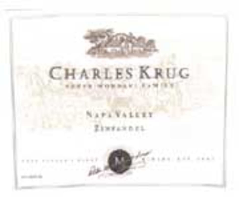 Charles Krug Zinfandel 2000 Front Label