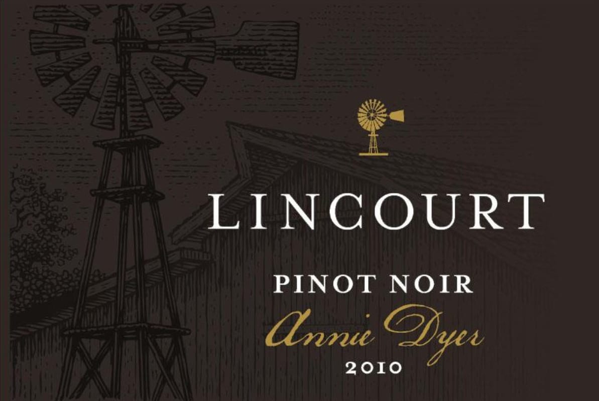 Lincourt Annie Dyer Pinot Noir 2010 Front Label