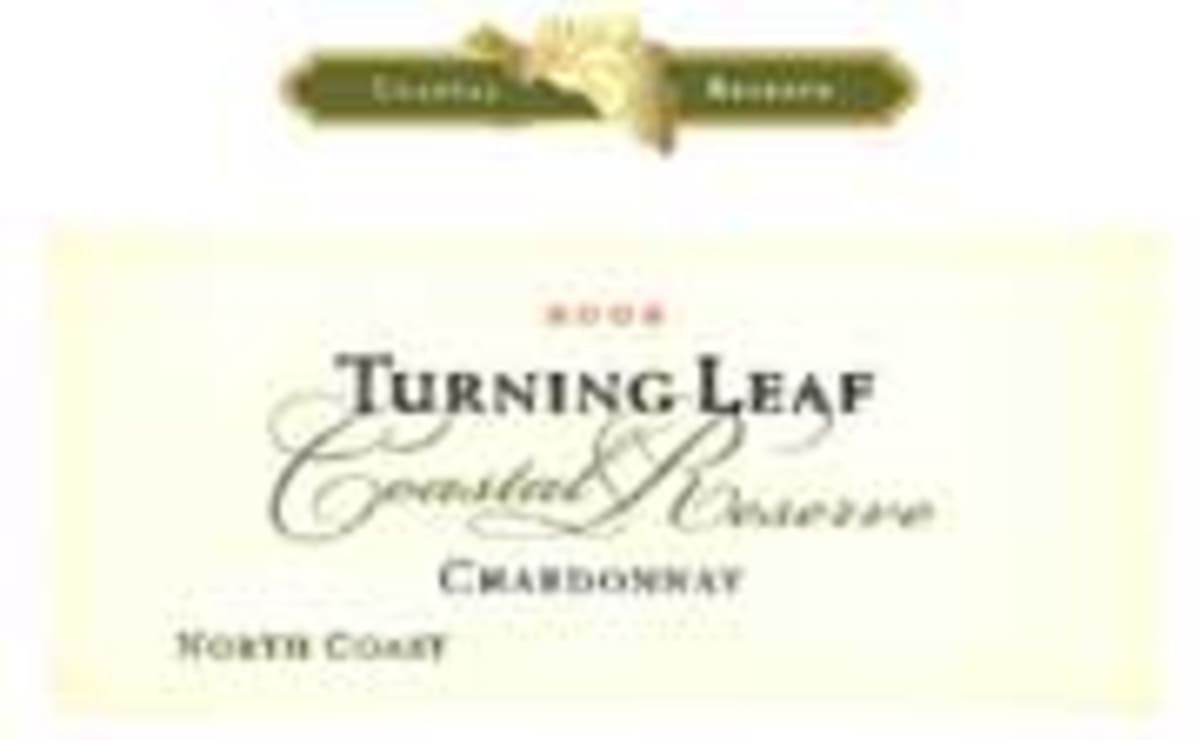 Turning Leaf Coastal Reserve Chardonnay 2002 Front Label