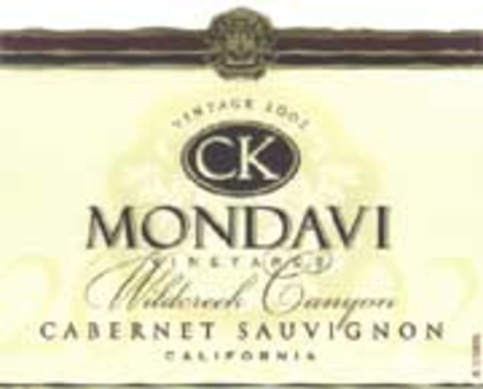 CK Mondavi Cabernet Sauvignon 2002 Front Label