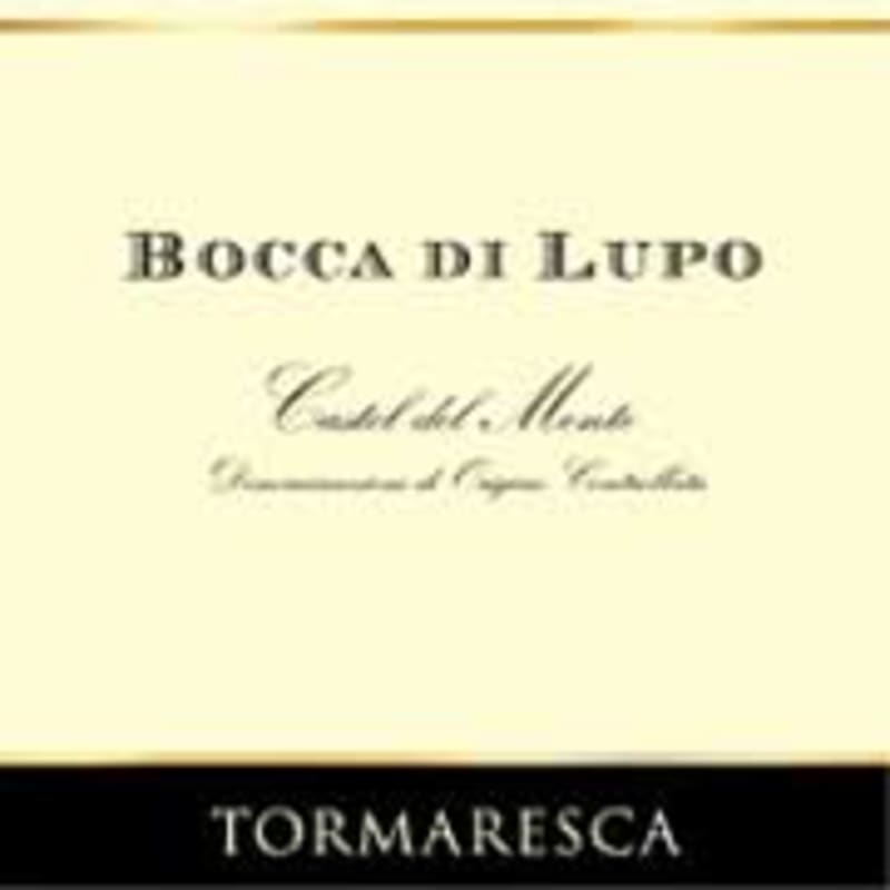 Tormaresca Bocca di Lupo Aglianico 2001 Front Label