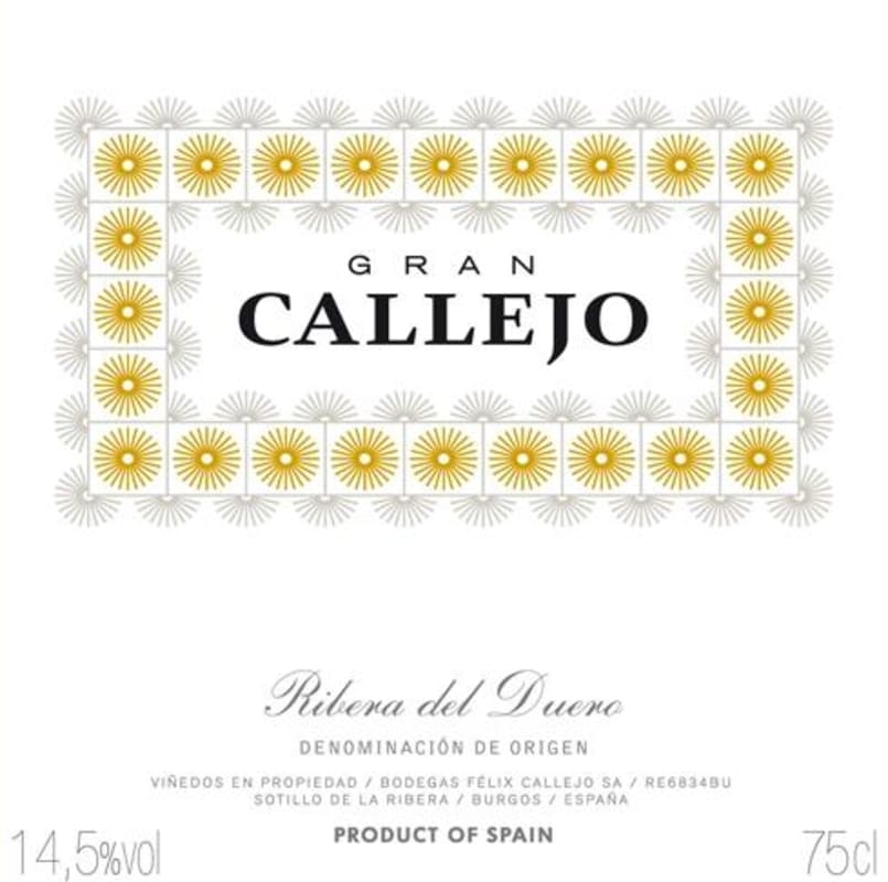 Felix Callejo Gran Callejo Gran Reserva 2006 Front Label