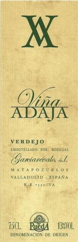 Garciarevalo Vina Adaja Verdejo 2015 Front Label