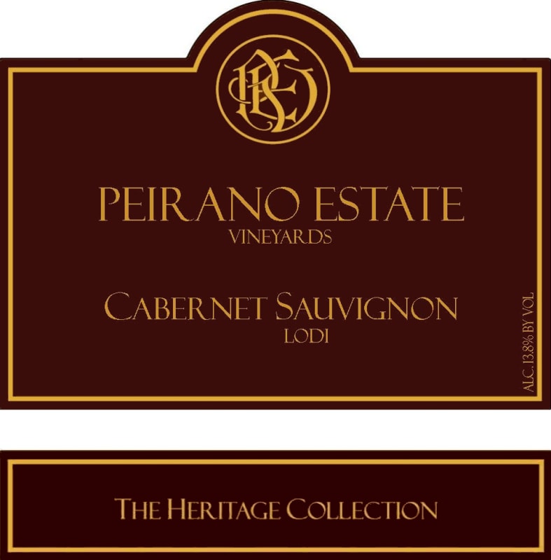 Peirano Estate Cabernet Sauvignon 2007 Front Label