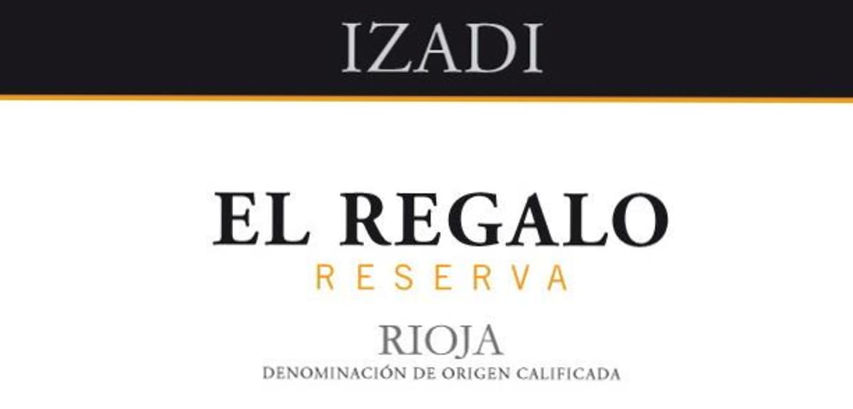 Bodegas Izadi El Regalo Reserva 2009 Front Label