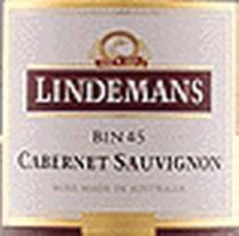 Lindeman’s Bin Series Bin 45 Cabernet Sauvignon 1998 Front Label