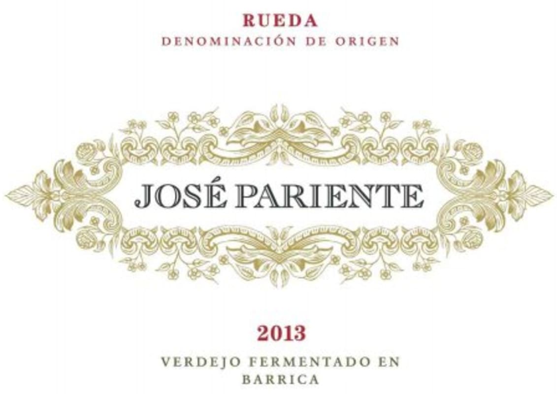 Jose Pariente Verdejo Fermentado en Barrica 2013 Front Label