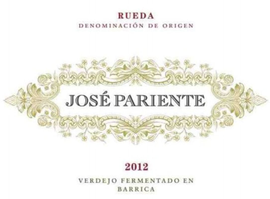 Jose Pariente Verdejo Fermentado en Barrica 2012 Front Label