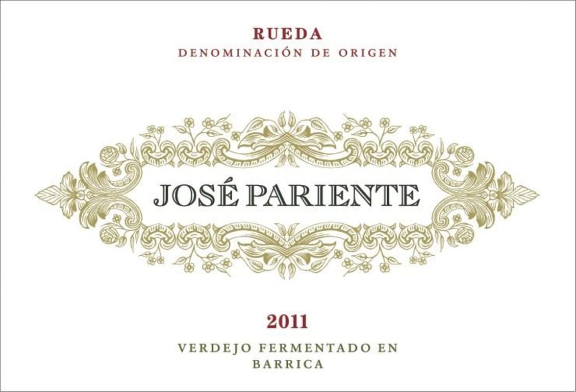 Jose Pariente Verdejo Fermentado en Barrica 2011 Front Label