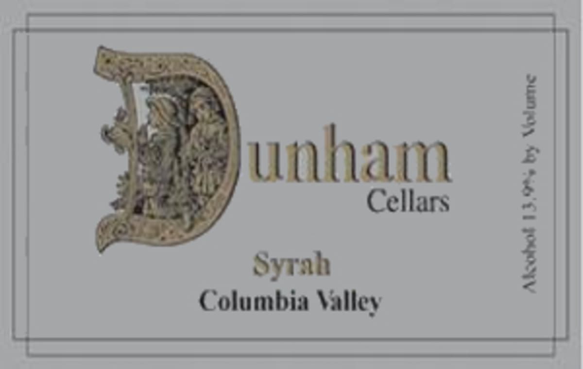 Dunham Cellars Syrah 2005 Front Label