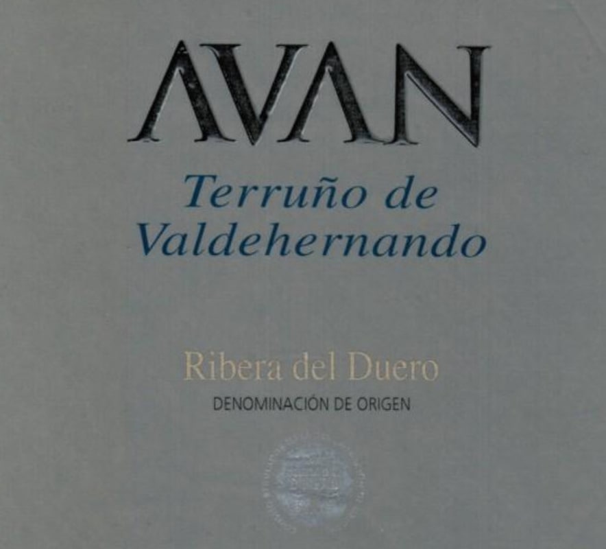 Juan Manuel Burgos Avan Terruno de Valdehernando 2009 Front Label