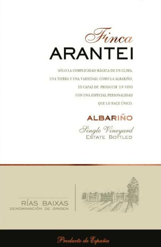 La Val Finca de Arantei Albarino 2015 Front Label