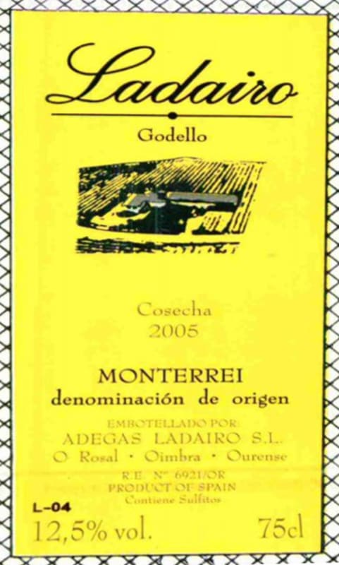 Ladairo Godello 2014 Front Label