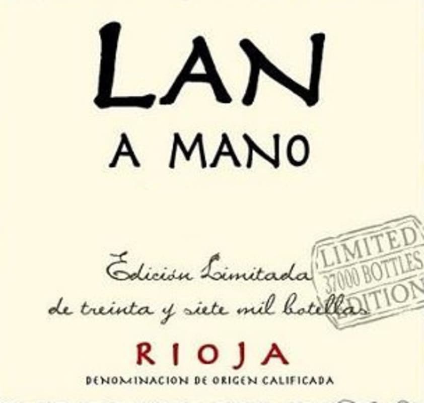 Bodegas Lan A Mano Edicion Limitada 2011 Front Label