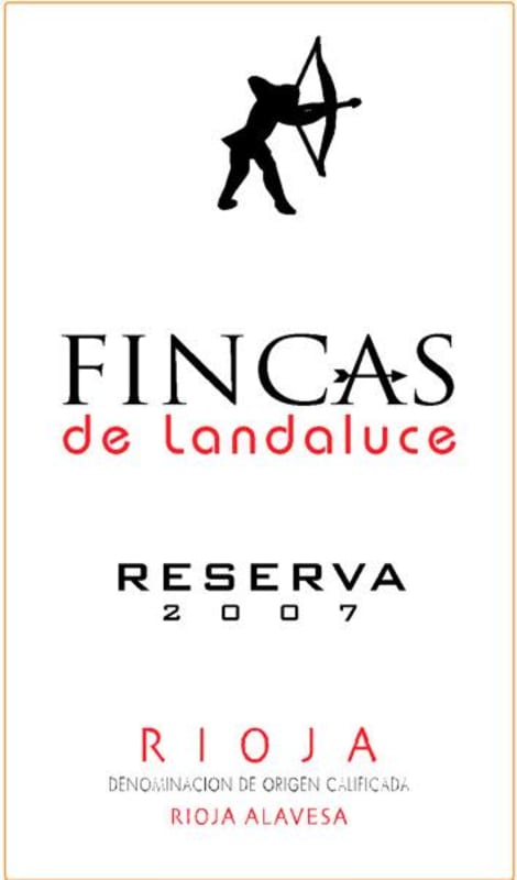 Bodegas Landaluce Fincas de Landaluce Reserva 2007 Front Label