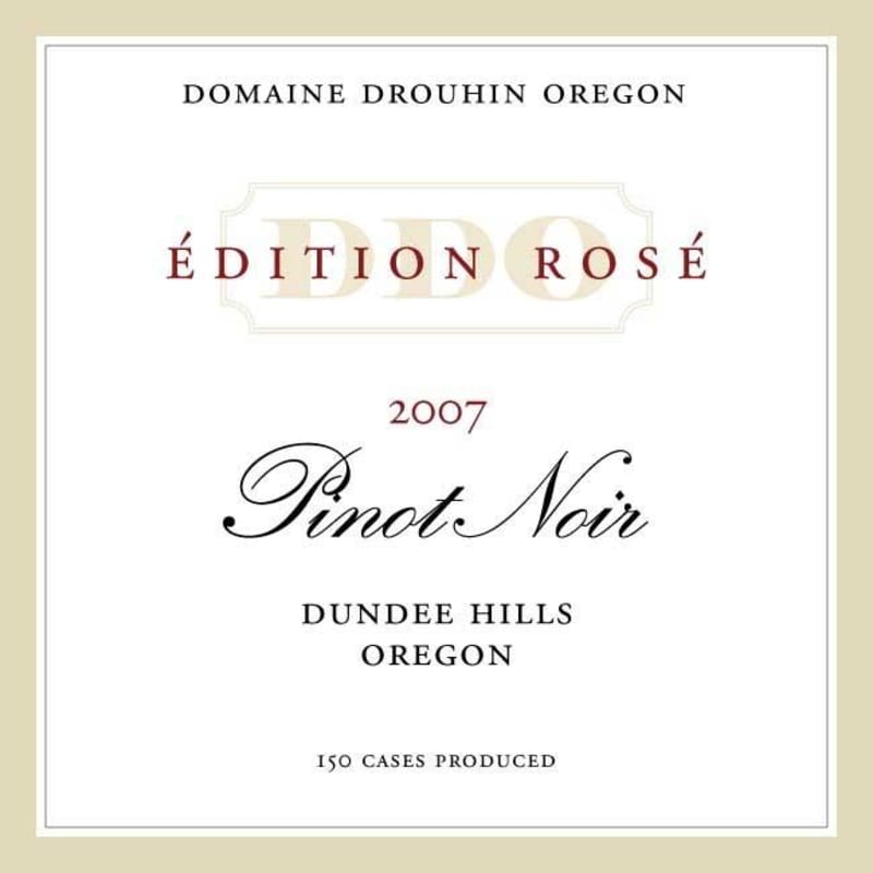 Domaine Drouhin Oregon Edition Rose Pinot Noir 2007 Front Label