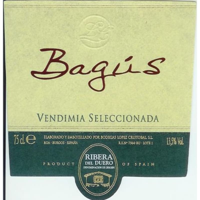 Lopez Cristobal Bagus 2010 Front Label