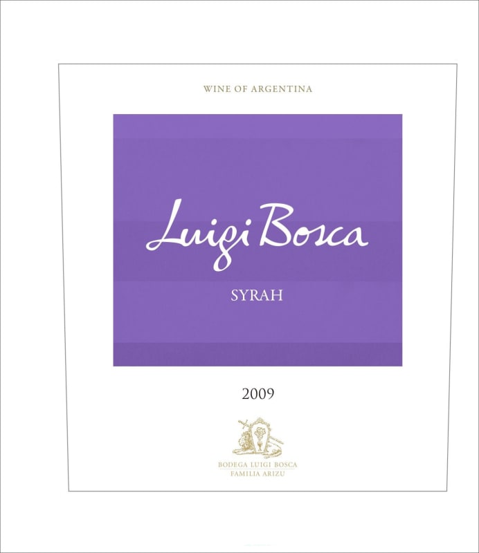 Luigi Bosca Syrah 2009 Front Label