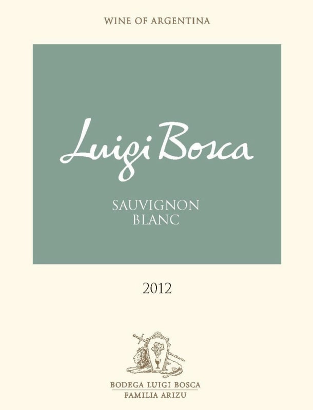 Luigi Bosca Sauvignon Blanc 2012 Front Label