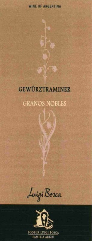 Luigi Bosca Granos Nobles Gewurztraminer 2008 Front Label