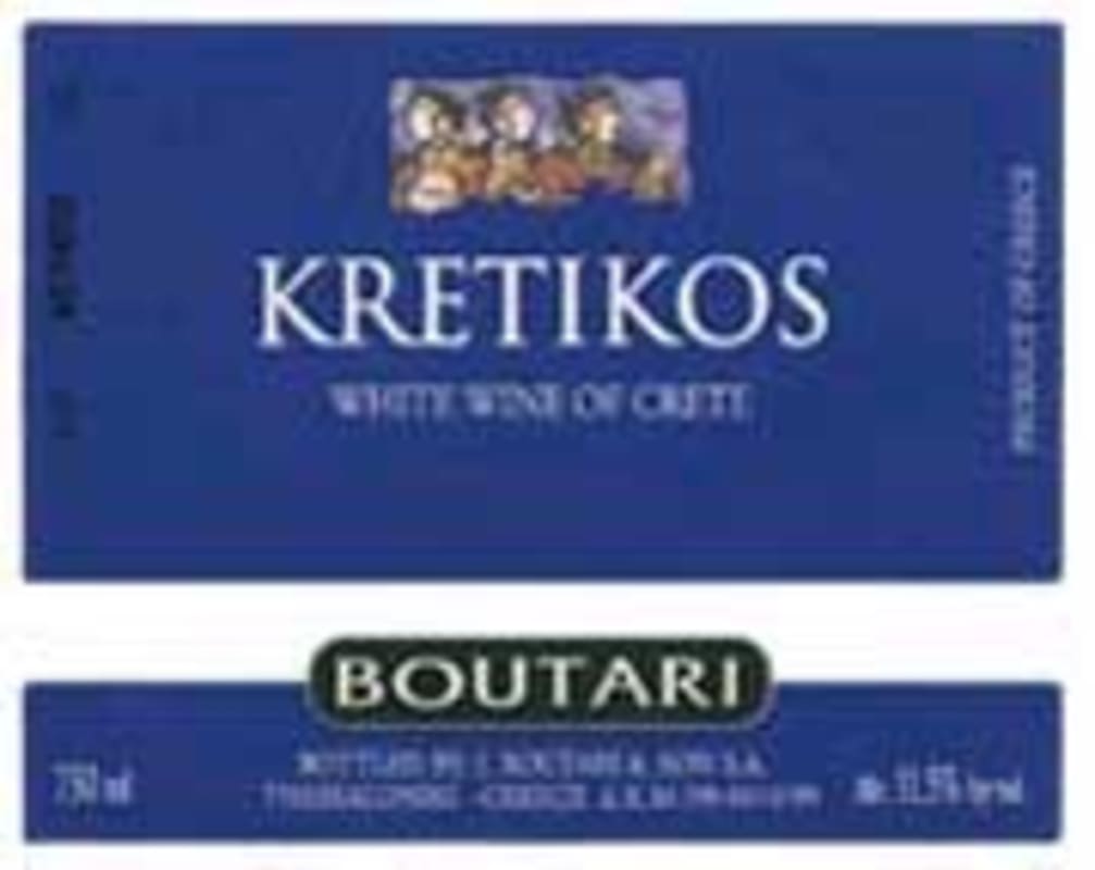 Boutari Kretikos White 2003 Front Label