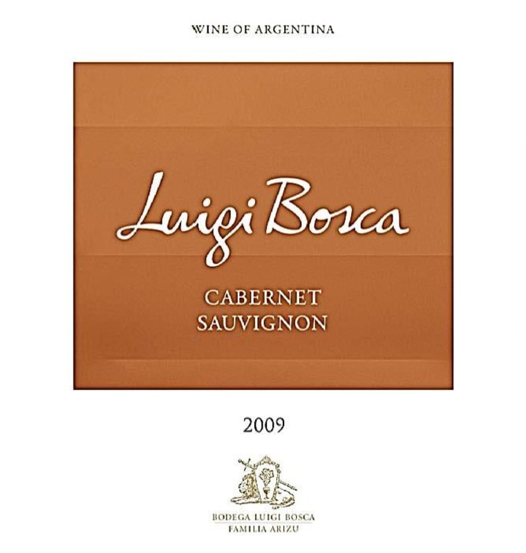 Luigi Bosca Cabernet Sauvignon 2009 Front Label