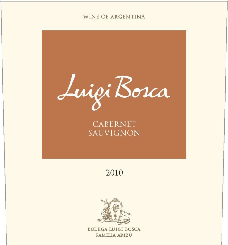 Luigi Bosca Cabernet Sauvignon 2010 Front Label