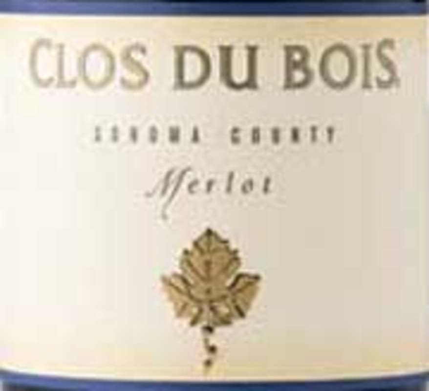 Clos du Bois Merlot (half-bottle) 2001 Front Label