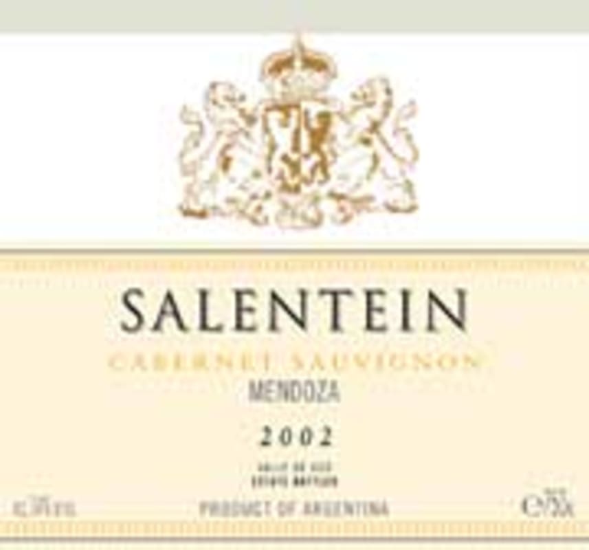 Salentein Cabernet Sauvignon 2002 Front Label